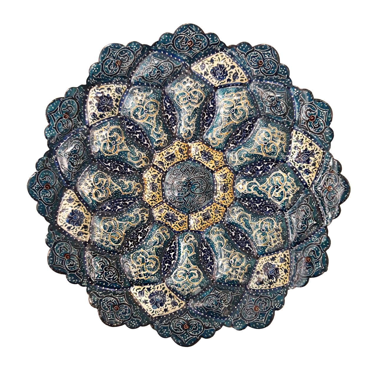 بشقاب میناکاری مدل K022