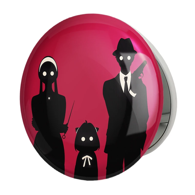 آینه جیبی خندالو طرح خانواده فورجر انیمه اسپای ایکس فمیلی Spy x Family مدل تاشو کد 24191 