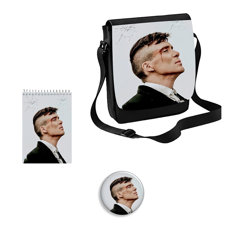 کیف رودوشی بچگانه  مدل پیکی بلایندرز کد 1 به همراه دفتر یادداشت و پیکسل مجموعه 3 عددی