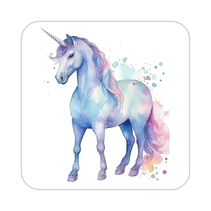 زیر لیوانی کاکتی طرح اسب تک شاخ و یونیکورن مدل mp30985