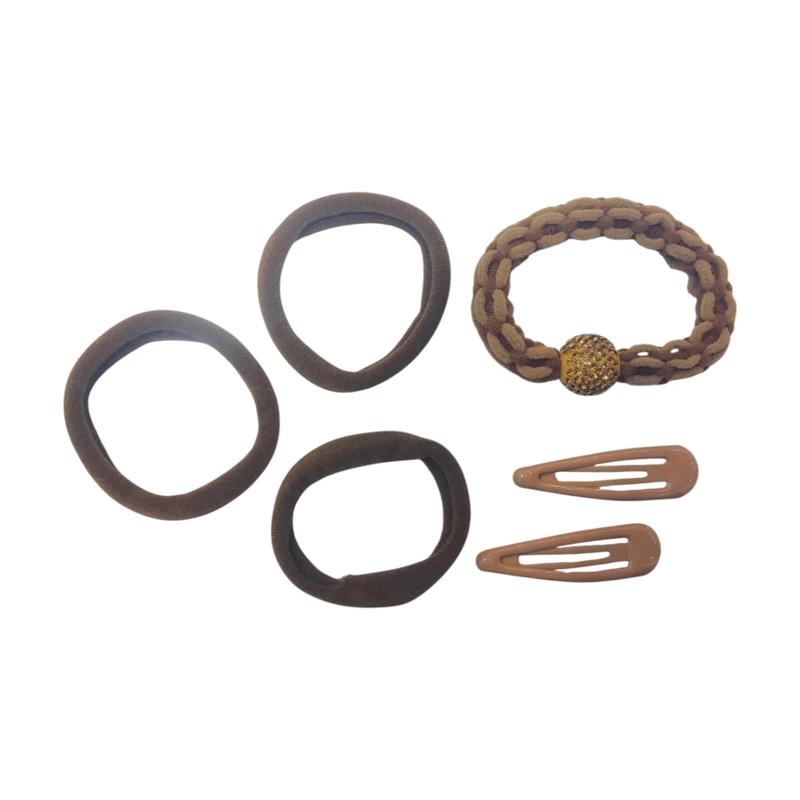 کش مو دخترانه مدل انبری بسته 6 عددی