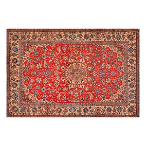 فرش پارچه‌ای مدل فرشینه طرح قالیچه ایرانی کد AR3059726