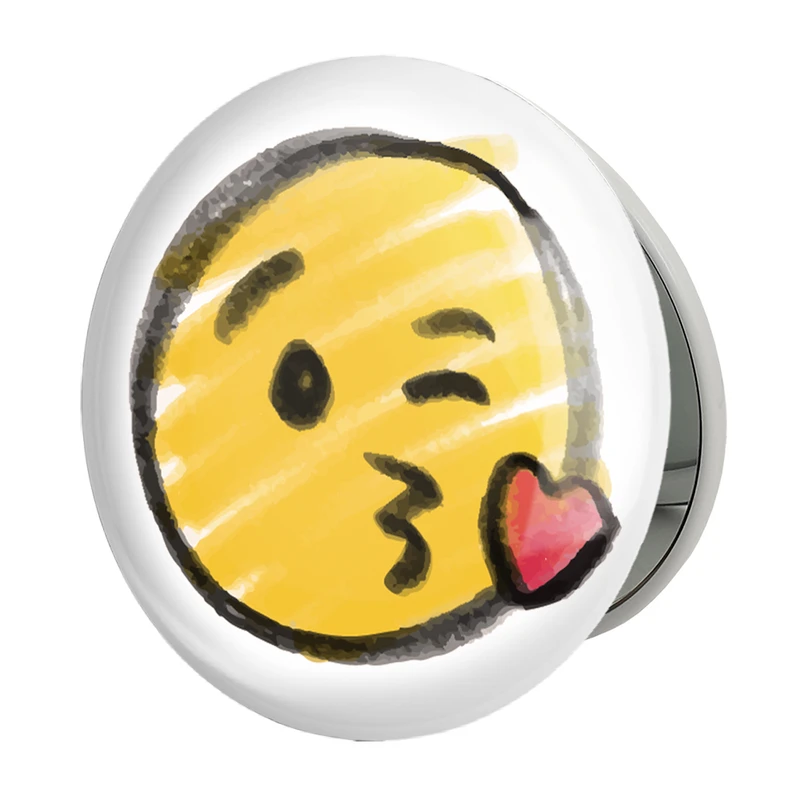 آینه جیبی خندالو طرح ایموجی Emoji مدل تاشو کد 3031 