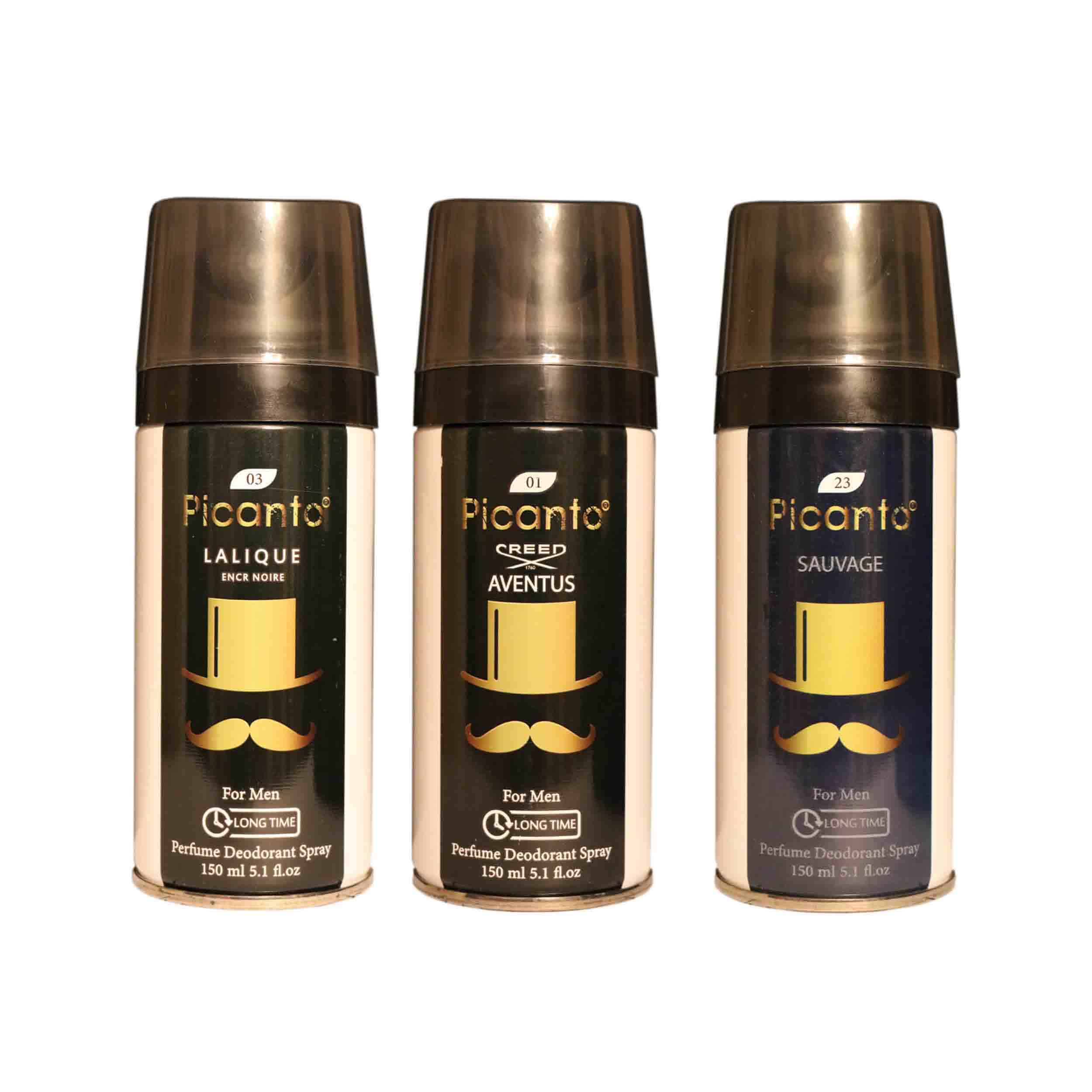 اسپری خوشبو کننده بدن مردانه پیکانتو مدل P46 حجم 150 میلی لیتر مجموعه 3 عددی