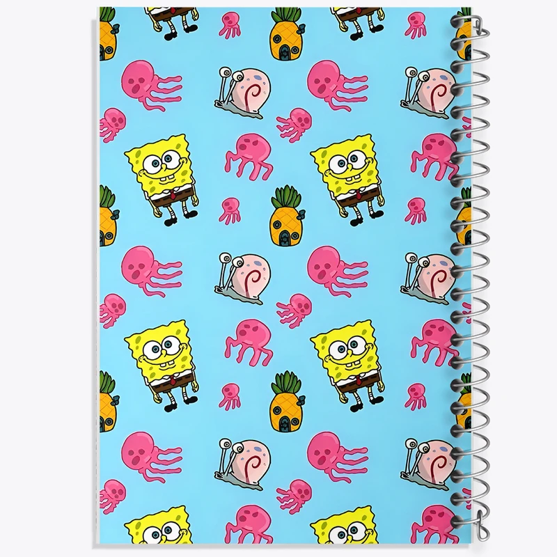 دفتر مشق 100 برگ خندالو طرح پترن باب اسفنجی کد N5268