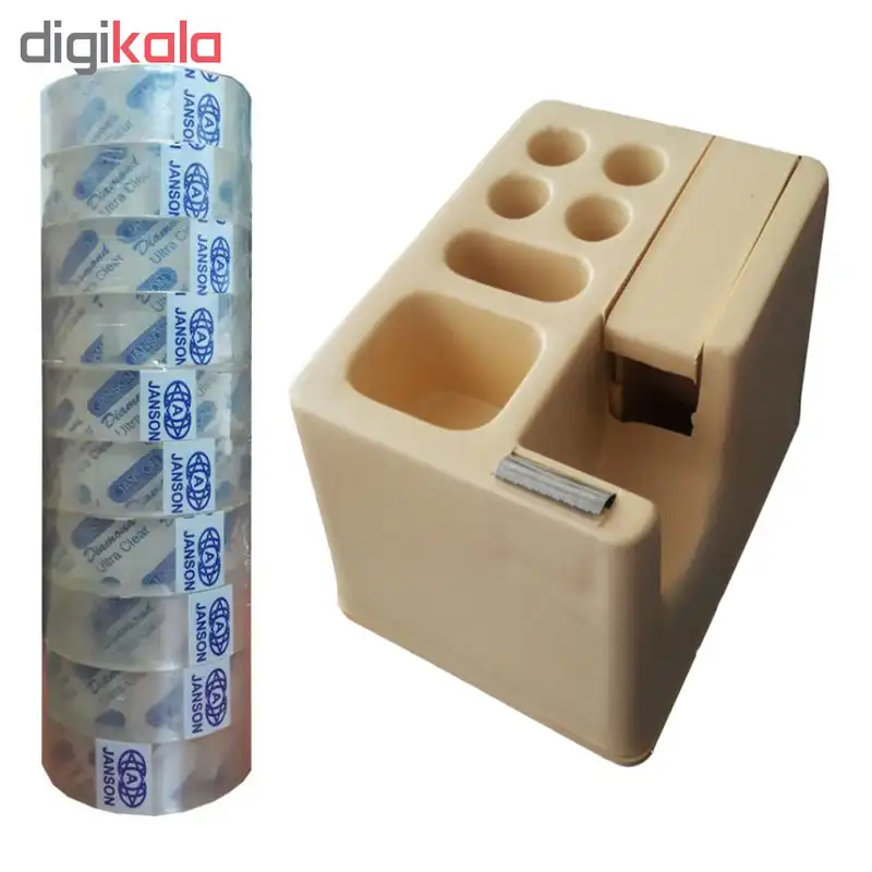 پایه چسب مدل 1000 به همراه چسب نواری بسته 10 عددی