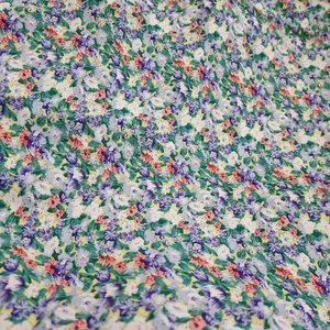 پارچه لباس مدل کودری نخی طرح گلگلی کد DRT