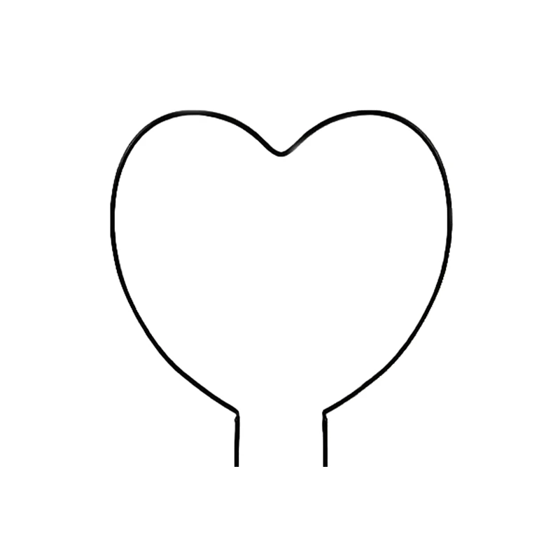 قیم نگهدارنده گیاه مدل قلبی فلزی بسته 5 عددی