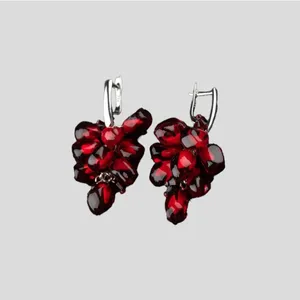 گوشواره زنانه مدل طرح انار شب یلدا کد 0