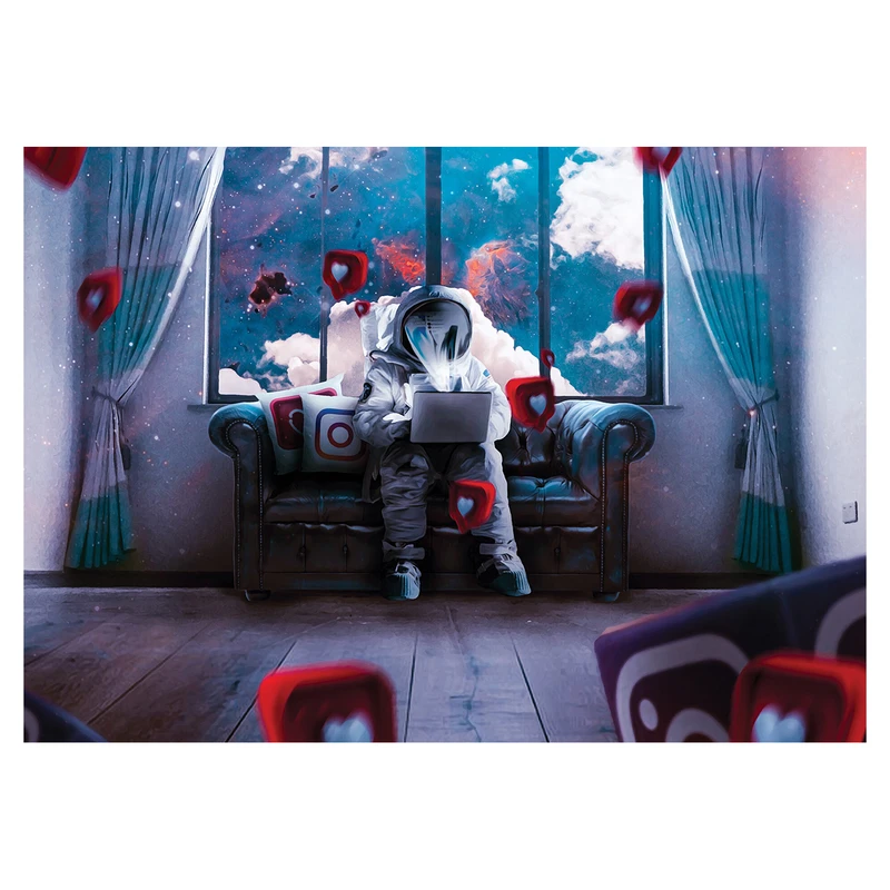 پوستر طرح فضانورد کد 972