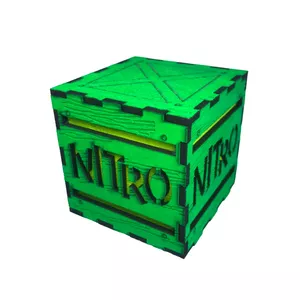 جعبه دکوری زیروبم مدل بلک لایت طرح NITRO
