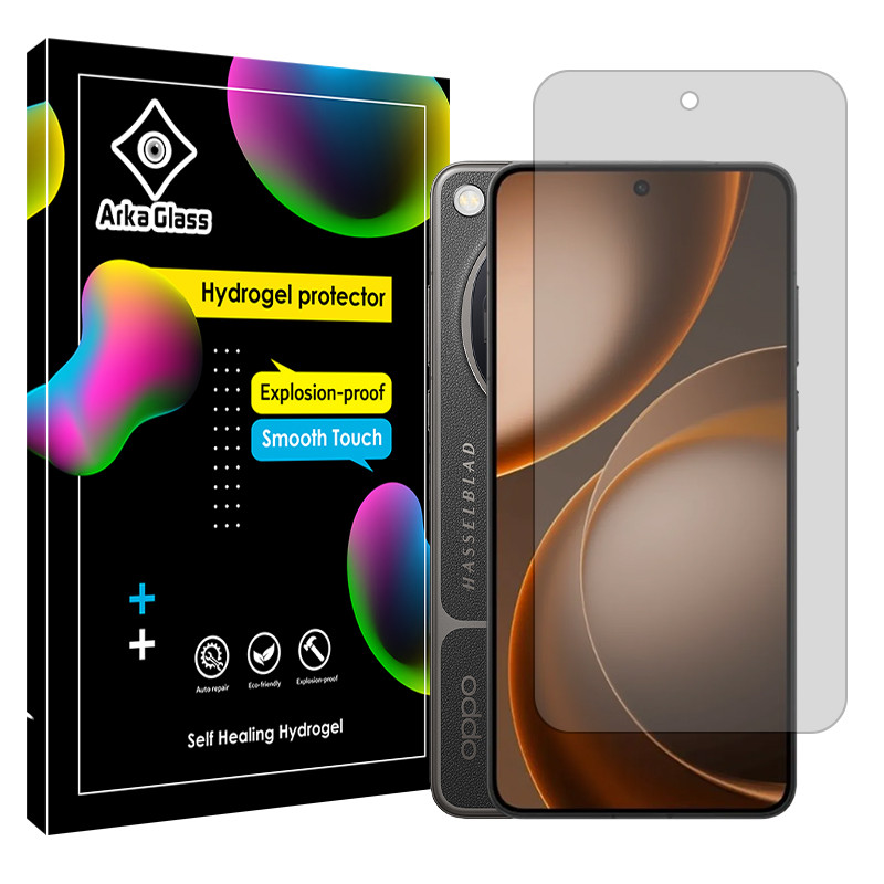 محافظ صفحه نمایش شفاف آرکا گلس مدل هیدروژلی مناسب برای گوشی موبایل اوپو Find X9 Ultra