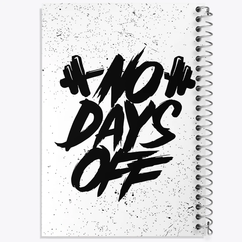 دفتر مشق 50 برگ خندالو طرح No Days Off کد F1518