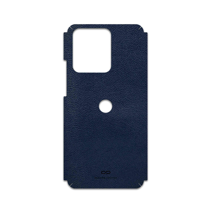 برچسب پوششی ماهوت مدل Deep-Blue-Leather مناسب برای گوشی موبایل موتورولا Edge 40