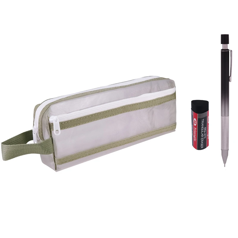 جامدادی مدل bluma_96 به همراه مداد نوکی و پاک کن