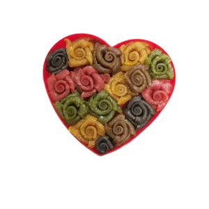 لواشک گل رز قلبی کوچک- 300 گرم