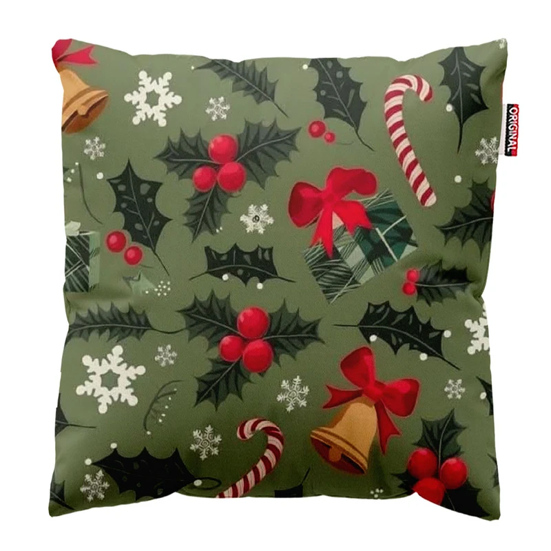 کوسن پاد آفرین طرح کریسمس کد 2595 سایز 30*30 سانتی متر