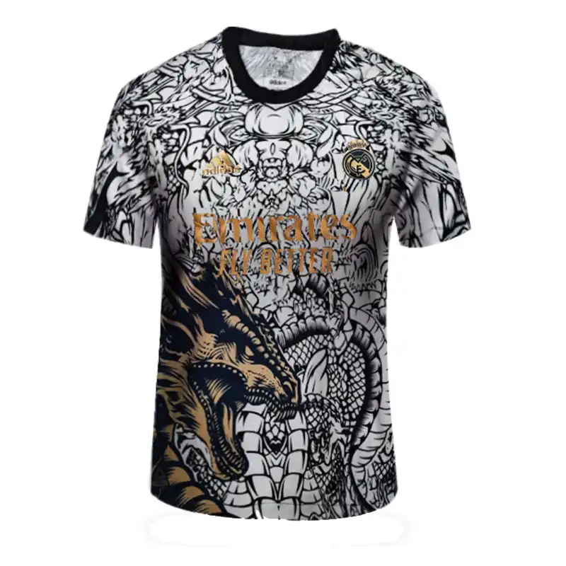 تی شرت ورزشی مردانه مدل رئال مادرید دراگون پلیری کد 2024