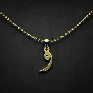 گردنبند طلا 18 عیار زنانه مدوپد مدل حرف و کد I2-1-1746