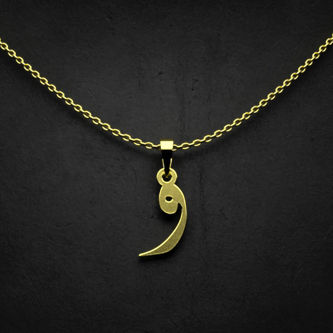 گردنبند طلا 18 عیار زنانه مدوپد مدل حرف و کد I3-1-1746