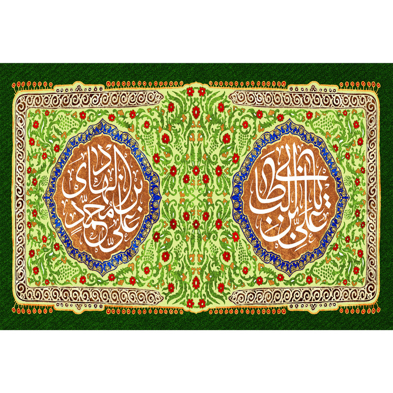 تابلو شاسی مدل علی بن ابی طالب و علی بن محمد هادی کد T3826