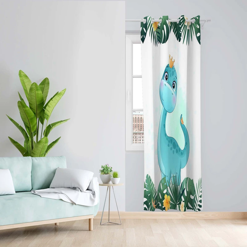 پرده طرح کارتونی مدل مخمل پانچی کد 5138 z سایز 140x200 سانتی متر