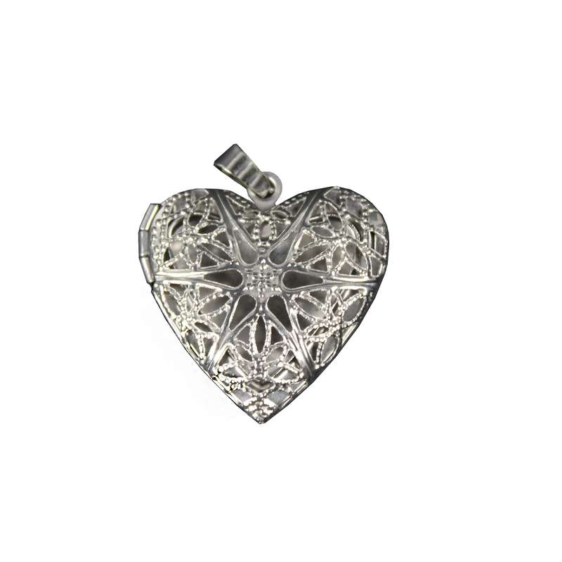 آویز گردنبند زنانه مدل لاکت قاب عکسی طرح قلب