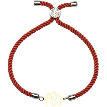دستبند طلا 18 عیار زنانه کرابو طرح فیل مدل Kr2355