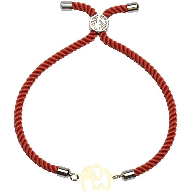 دستبند طلا 18 عیار زنانه کرابو طرح فیل مدل Kr2355 -  - 1