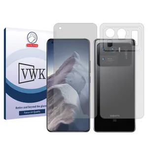 VWK Tough model transparent screen protector suitable for Xiaomi Mi 11 Ultra mobile phone along with the back protector