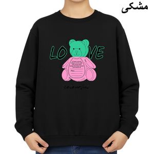سویشرت زنانه مدل خرس رنگارنگ