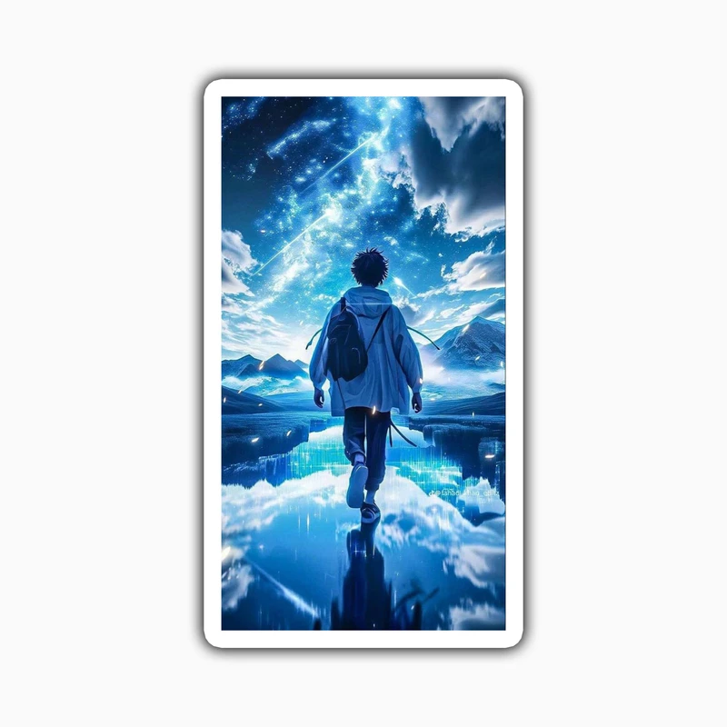 استیکر لپ تاپ و موبایل بووم طرح پسرانه کد LM55