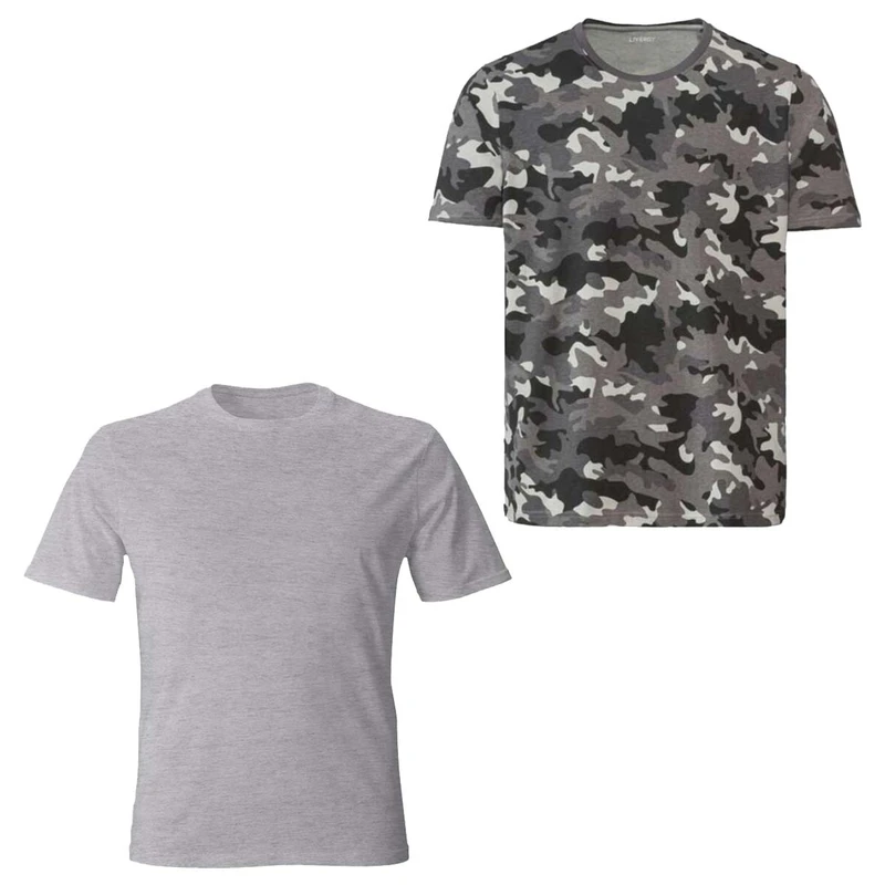 تی شرت آستین کوتاه مردانه پارکساید مدل New2024 مجموعه دو عددی