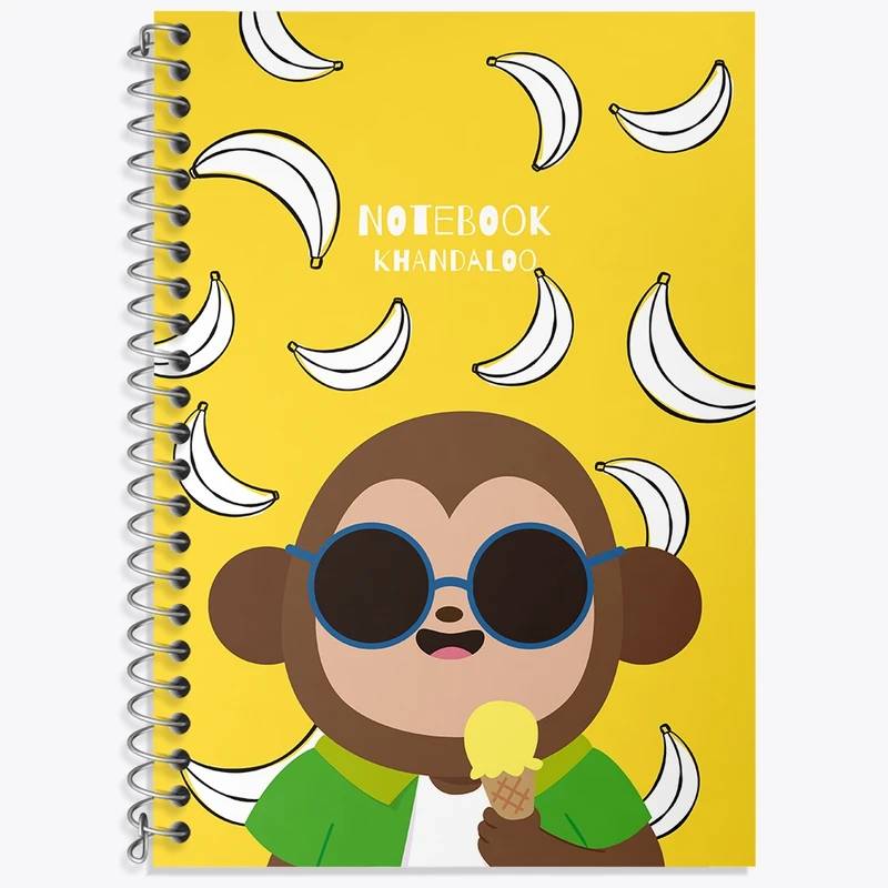 دفتر لغت 50 برگ خندالو طرح میمون بامزه کد N1013