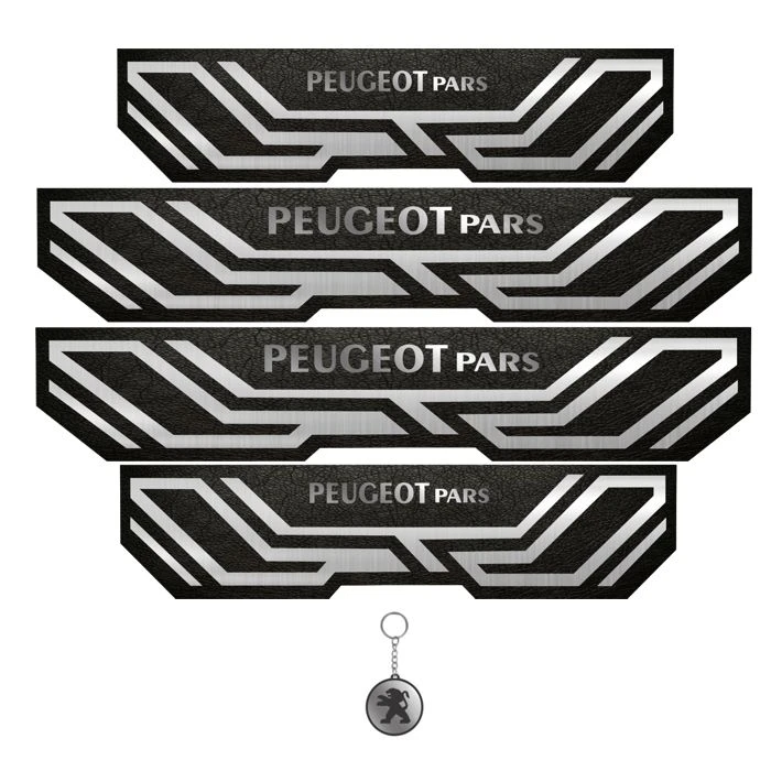 برچسب پارکابی خودرو مهدیار کد PKA2003 مناسب برای پژو پارس مجموعه 4 عددی به همراه جاکلیدی