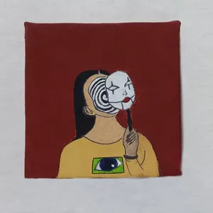 تابلو نقاشی گواش مدل نقاب
