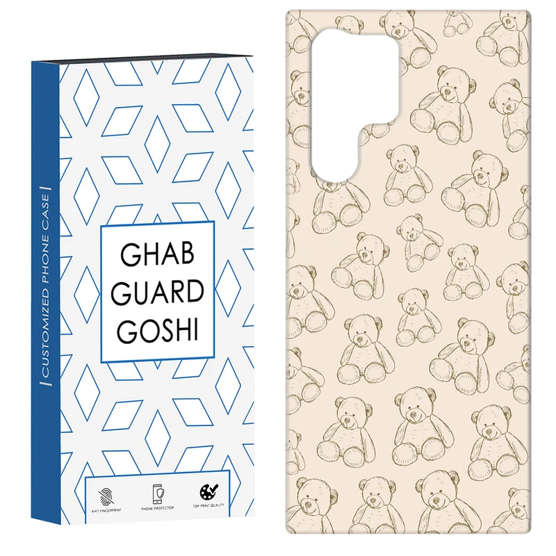 کاور قاب گارد گوشی طرح تدی پترن  کد Dimo-663 مناسب برای گوشی موبایل سامسونگ Galaxy S22 ULTRA