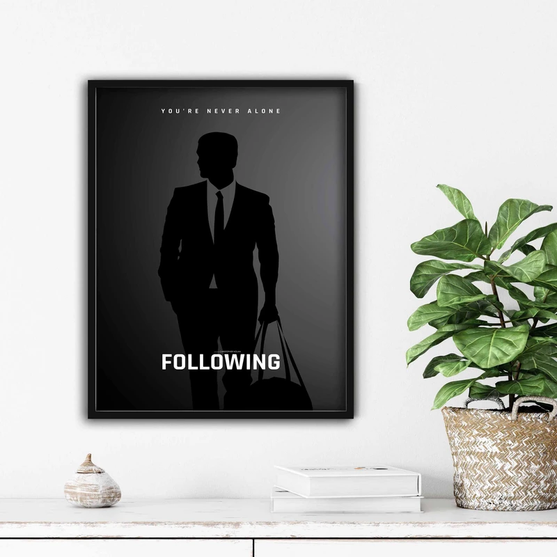 تابلو آتریسا طرح پوستر فیلم following مدل ATm476
