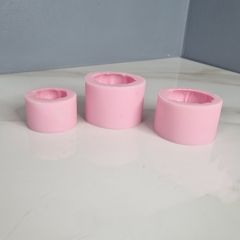 قالب شمع مدل ست کدو تنبل گرد مجموعه 3 عددی