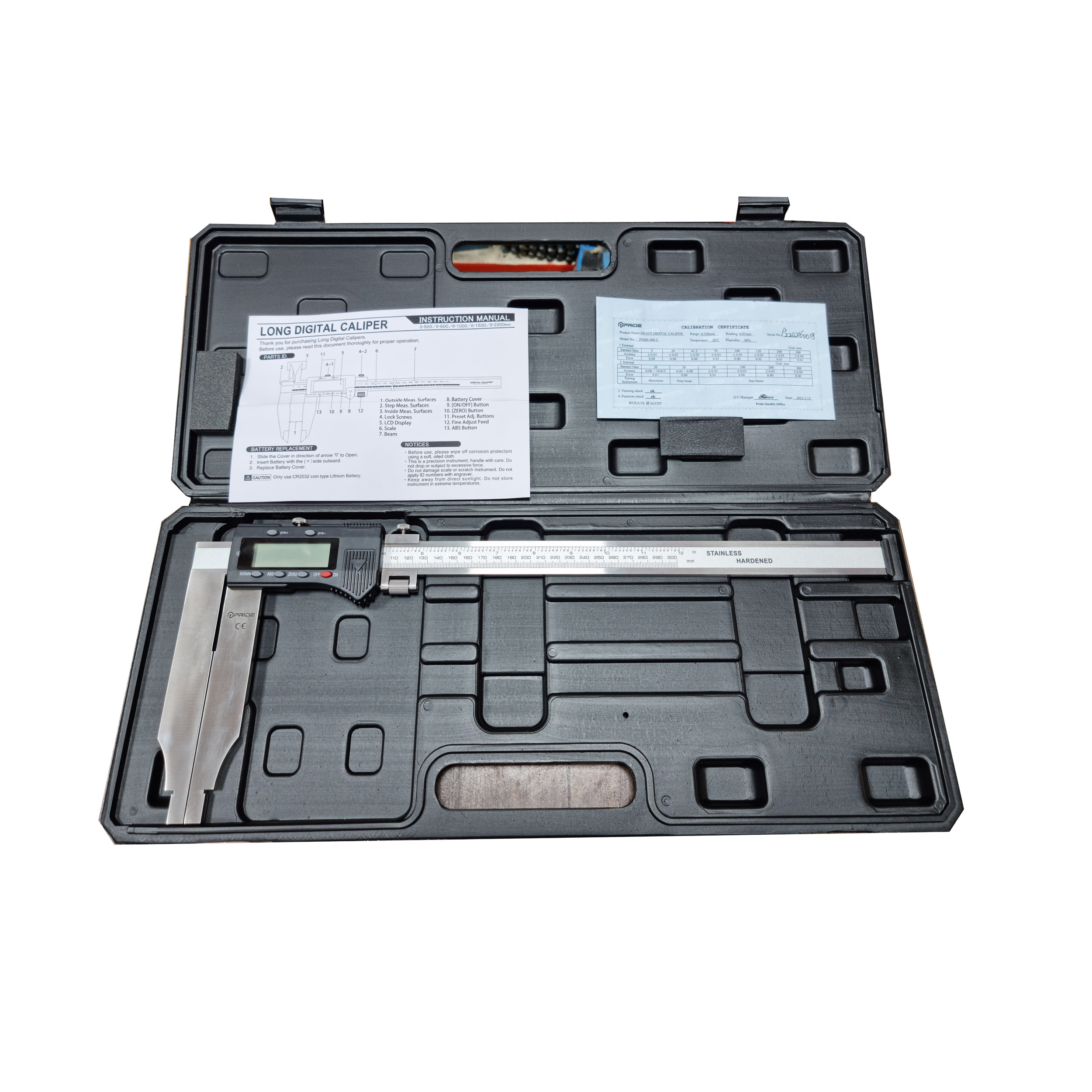 کولیس دیجیتال پراید مدل P1026-300 گستره 0-300 میلیمتر کولیس دیجیتال پراید مدل P1026-300 گستره 0-300 میلیمتر