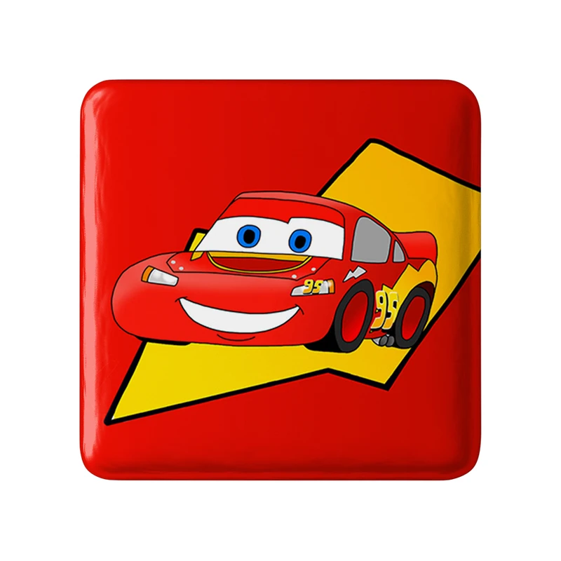 مگنت خندالو طرح ماشین ها (Cars) مدل مربعی کد 36531