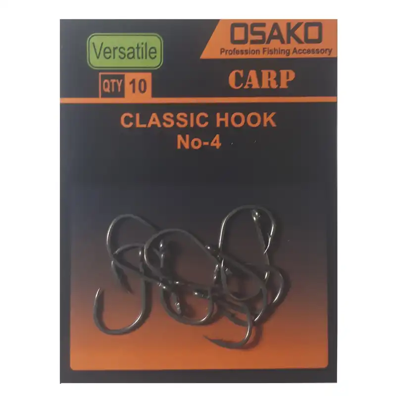 قلاب ماهیگیری اوساکو مدل classic سایز 4 بسته 10 عددی