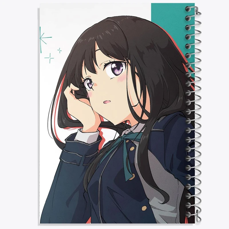 دفتر نقاشی 50 برگ خندالو مدل تاکینا انیمه لیکوریس ریکویل Lycoris Recoil کد 23049