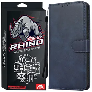 کیف کلاسوری راینو مدل KF-LC مناسب برای گوشی موبایل سامسونگ Galaxy A71 به همراه بند آویز