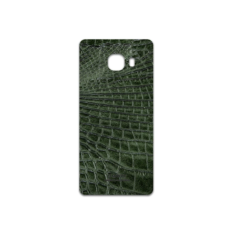 برچسب پوششی ماهوت مدل Green-Crocodile-Leather مناسب برای گوشی موبایل سامسونگ Galaxy C5