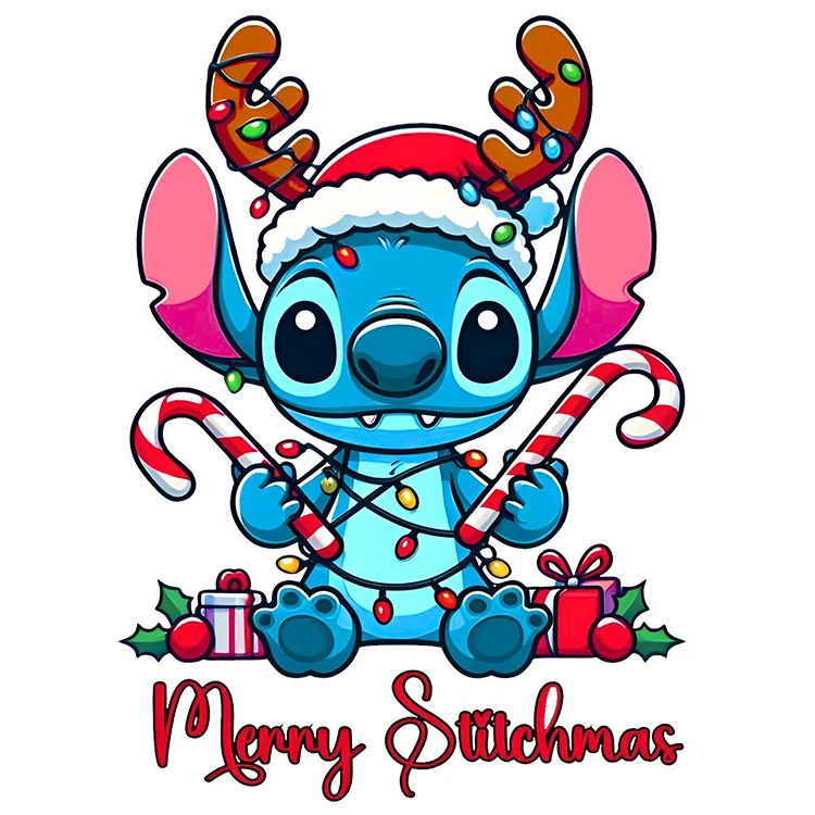 استیکر پارچه و لباس پاد آفرین مدل کریسمس کد DKST676