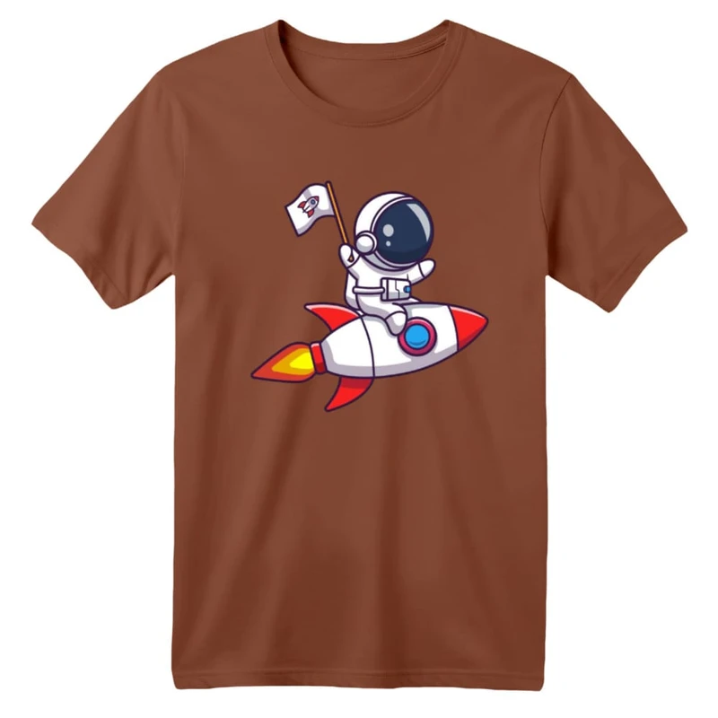 تی شرت آستین کوتاه بچگانه مدل فضانورد کد ۱۷