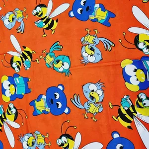 پارچه لباس مدل کودری نخی طرح زنبورک کد OR