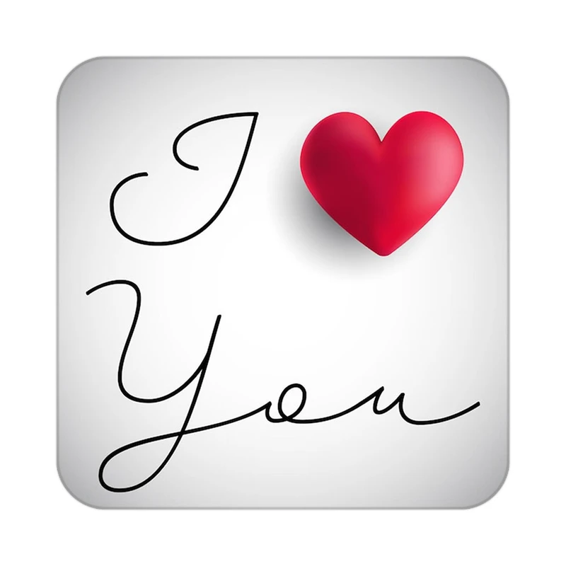 زیر لیوانی کاکتی طرح عاشقانه مدل mp38755