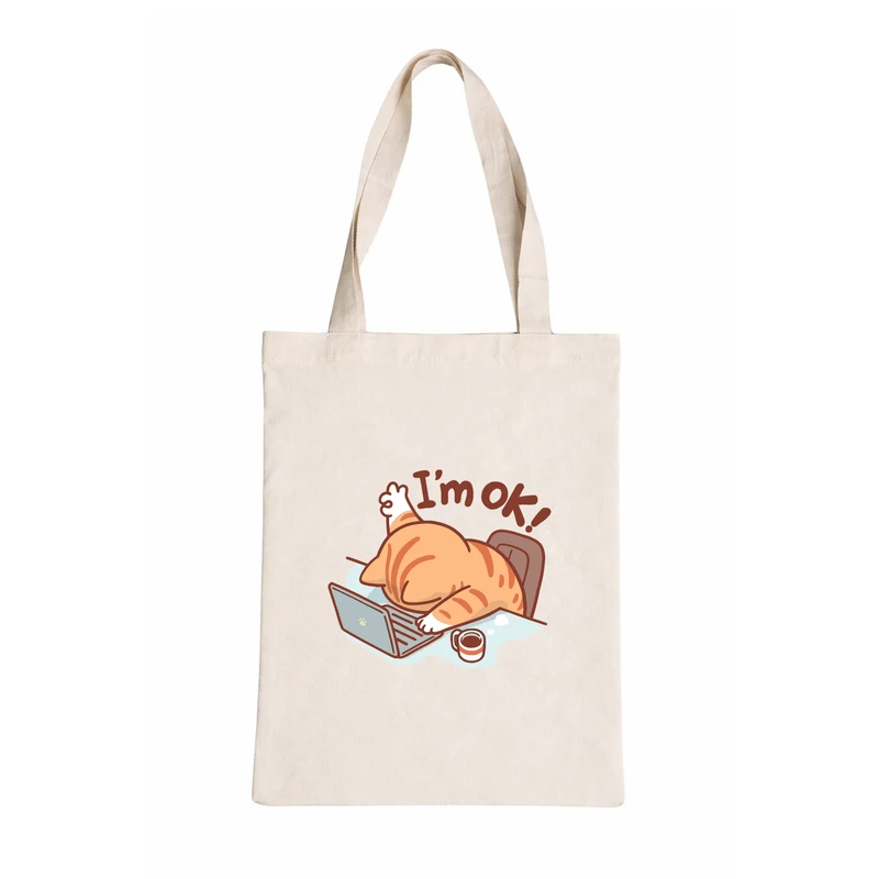 ساک خرید طرح گربه کد 018